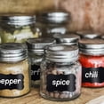 thumbnail image 4 of Bgsha Chalkboard Labels, 150 Pcs Black Reusable Waterproof Labels Stickers with 1 White Chalk Markers, Kitchen Pantry Sticker Labels for Containers, Mason Jars, Condiments, Food Storage, 4 of 9