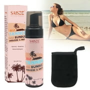 SAISZE Lightweight Self-Tanning Mousse Foam, Enriched with Aloe Vera and Coconut for a Streak-Free, Even Tan and Sunkissed Glow, 7 fl. oz