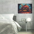 thumbnail image 6 of 16x24 inch Canvas Hanging Picture Wall Decor Moonlit Pumpkin Head,Man Cave,Bathroom,Lounge,Yard Fence Wall Art Prints Decor Canvas Poster,Charm Pumpkin Head Modern Style Decorative Paintings, 6 of 6