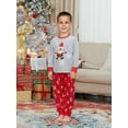 thumbnail image 5 of BSongo Christmas Family Matching Pajamas Set Santa Claus Family Sleepwear Nightwear for Mom Dad Kids Dog, 5 of 10