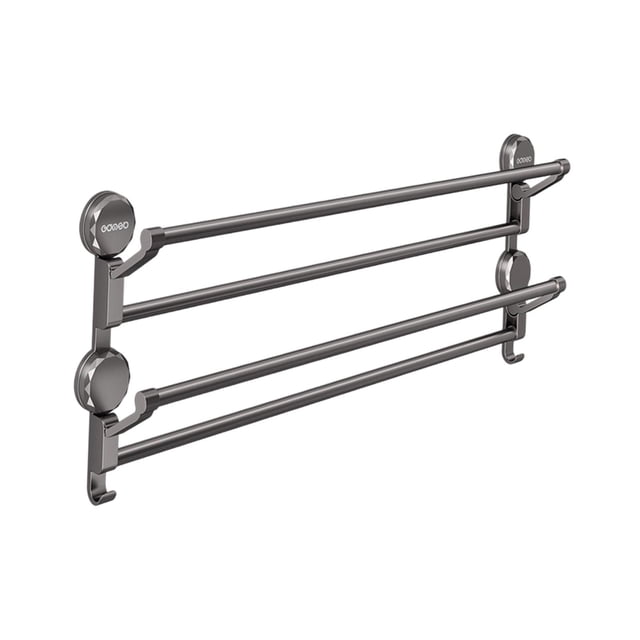 Zapatero, toallero, plegable, práctico, de 2 niveles, para colgar sobre la puerta, ideal Gris 30 cm