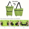 thumbnail image 4 of 2-in-1 Foldable Shopping Cart with Wheels | New Waterproof Grocery Cart on Wheels, Collapsible Portable Shopping Tote Bag for Supermarket Laundry Travel(Blue), 4 of 4