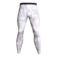 thumbnail image 6 of IWRICH Men's Tight Sportswear Gym Workout Running Leggings Camo Sports Workout Pants 01-White S, 6 of 9