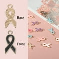thumbnail image 4 of Uxcell 0.8" x 0.4" Ribbon Pendants, 50Pcs Awareness Hope Charm Accessories, Black, 4 of 5