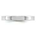 thumbnail image 2 of 14k White Gold 3mm Flat Plain Classic Wedding Band Ring Size 6.5, 2 of 4