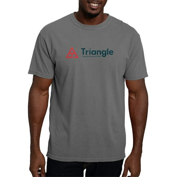 CafePress - Triangle Tagline Horizontal T Shirt - Mens Comfort Colors Shirt