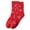 Brick Red, variant on Christmas Socks for Women Christmas Autumn And Winter Ladies Socks Casual Christmas Style Printed Mid Calf Famale Socks