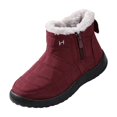 thumbnail image 2 of Willtoo Winter Snow Zip Up Boots for Women Faux Fur Lined Warm Ankle Booties Outdoor Anti-slip Waterproof Comfortable Short Boot, 2 of 5