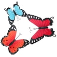 thumbnail image 2 of 3 unids Metal mariposas pared arte decoración colorido hogar jardín pared decoración colgantes, 2 of 6
