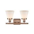thumbnail image 2 of Innovations Lighting 916-2W-11-16 Cone Vanity Cone 2 Light 16" Wide Vanity Light - Antique, 2 of 5