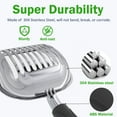 thumbnail image 4 of OAZOUF Stainless Steel Cat Litter Scoop with Holes: Heavy Duty Rust Proof Metal Scooper with Ergonomic Handle for Clumping Litter, 4 of 9