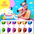 thumbnail image 2 of Gafas de sol YADIYA Kids Neon de 3 a 8 años, paquete de 24 con UV400, 2 of 7