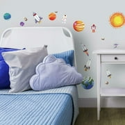 RoomMates Outer Space Peel and Stick Wall Decals, 1.25 in. to 9.25 in.
