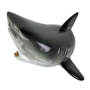 Zeckos 16 inch Great White Shark Head Wall Mount Trophy Resin Ocean Nautical Decor