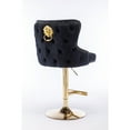 thumbnail image 5 of Velvet Chair Stool Adjustable Height, Luxurious Lion Head Detail, 5 of 5