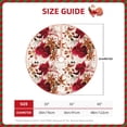 thumbnail image 2 of Rateoe Lilies Flowers Pattern Christmas Tree Skirt with Ties , Christmas Tree Decorations, Farmhouse Christmas Decor Xmas Holiday Decorations-48", 2 of 6