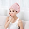 thumbnail image 3 of Bathroom Drip free Embroidery Quick Drying Time Saving Dry Hair Cap Head Scarf Rapid Drying Towel Shower Cap A, 3 of 8