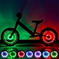 thumbnail image 1 of Bike Wheel Lights, High Brightness LED ChildrensBicycle Lights, 7 Color 15 Modes USB Rechargeable Waterproof Flashing Decorations for Night Riding, 1 of 7
