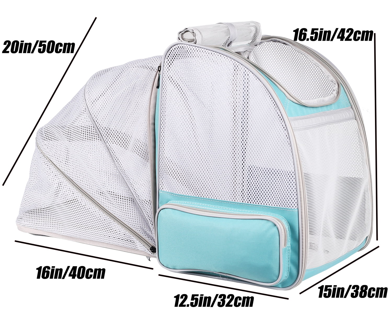 Back Expandable Pet Carrier Backpack for Cats, Small Puppies,Fully Ventilated Mesh, Most Airline Approved, Designed for Travel, Hiking, Walking & Outdoor Use
