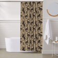 thumbnail image 6 of Shower Curtain, Modern Minimalist Cowboy Horse Waterproof Fabric Plastic Shower Curtain, Drying Fast Bathroom Curtain with 9 Buttonholes, Ruffle Shower Curtain 60x72in, 6 of 8