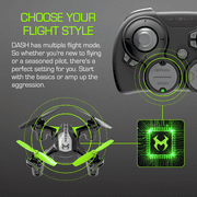 Sky Viper Dash Nano Drone with Charging Cable and Replacement Propellers