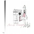thumbnail image 1 of Global Gallery Avery Tillmon 'French Chic II Pink on White' Canvas Wall Art, 1 of 4
