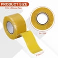 thumbnail image 2 of Cinta de Silicona Autoadhesiva, Cinta de Sellado de Silicona de 1" x 10ft para Reparación de Tuberías de Plomería, Fugas de Mangueras, Amarillo, 2 of 6