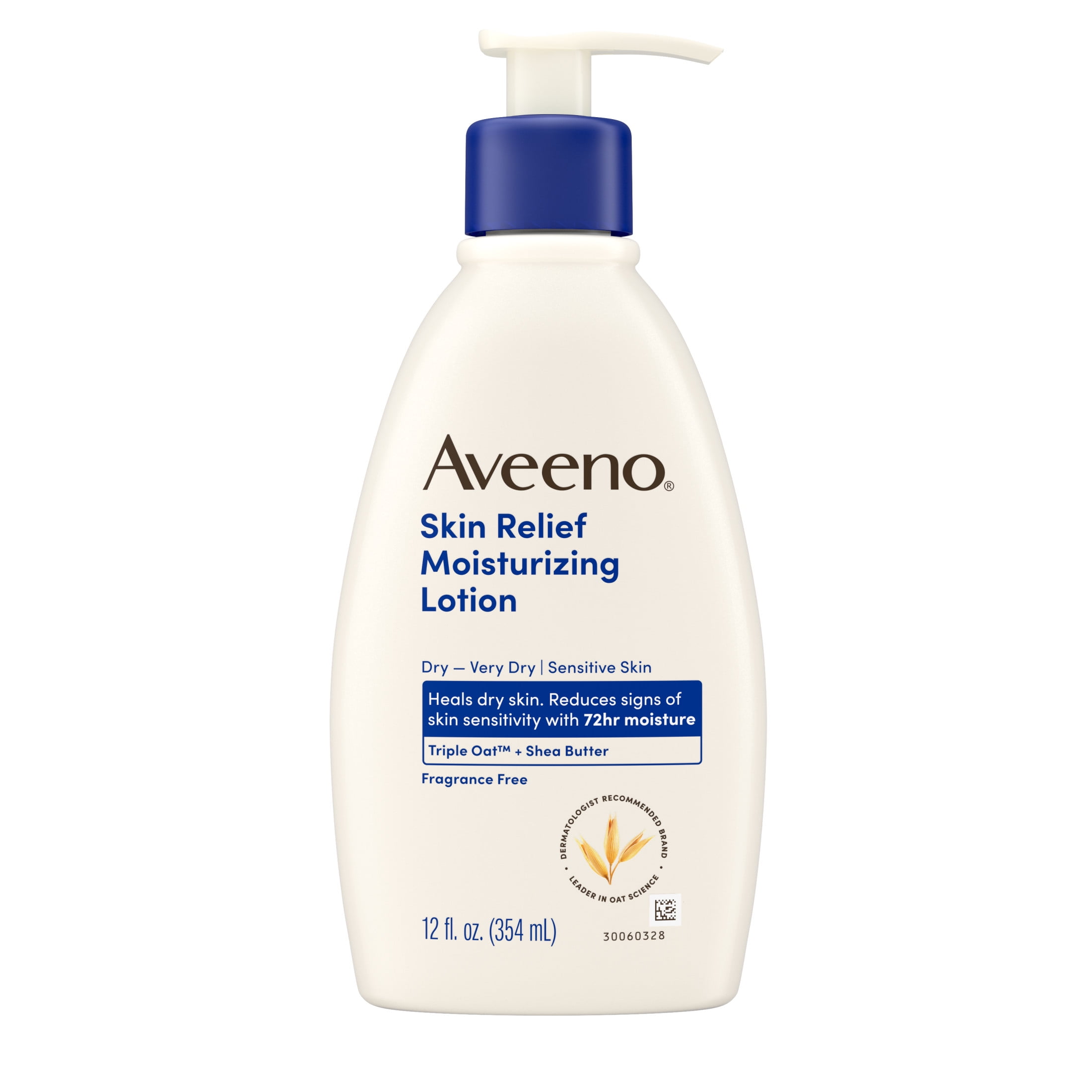 Aveeno Daily Moisturizing Lotion, 12 oz. Pump Bottle, Unscented, 1