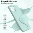 thumbnail image 3 of Shockproof Liquid Silicone Designed for iPhone 12 Mini Case 5.4", Gel Rubber Full Body Protection Anti-Shock Cover Case Drop Protection Silicone Case 5.4inch-Mint Green, 3 of 11