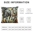 thumbnail image 5 of ,Black White Brown Galloping Horse Throw Pillow Covers for Adult,Farmhouse Animal Cushion Covers,Nature Exotic Nordic Decorative Accent Pillow Cases, 5 of 5