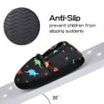 thumbnail image 5 of HOMEHOT Boys Slippers Kids Cozy Memory Foam House Shoes Indoor Outdoor Black Size 11 12 US, 5 of 5