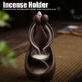 thumbnail image 3 of Backflow Burner Statue Cone Holder Ceramic Waterfall Stick Aroma Diffuser for Home Decor Gift Ornament Statue Ornament, 3 of 9
