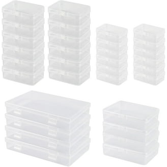 32-Pack Clear Square Plastic Storage Containers With Lids - 2.5x2.5x0.8 Inch, Transparent For Crafts & Small Items 6 thumbnail image