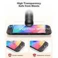 thumbnail image 4 of Estuche para Nintendo Switch 2 (2025)/Switch/OLED, kit 4 en 1, 3 protectores de pantalla transparentes, tapas para pulgares, juego de accesorios con estuche de transporte., 4 of 9