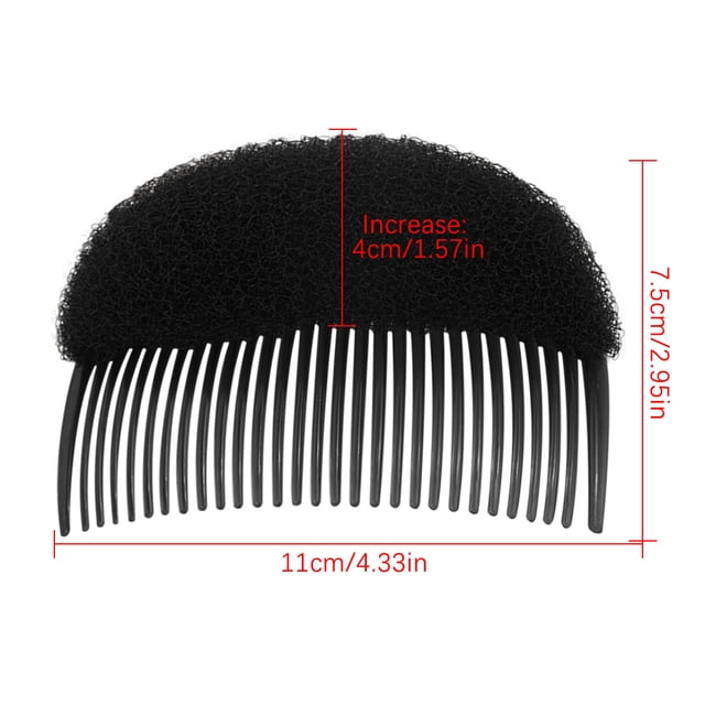 2PCS Hair Clip Plastic Insert Comb Hair Pad Hair Implement Bangs Heightening Pad