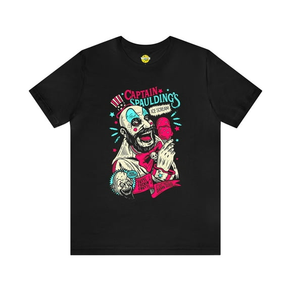Halloween Captain Spaulding Short Sleeve T-Shirt - Classic Horror Icon Tee