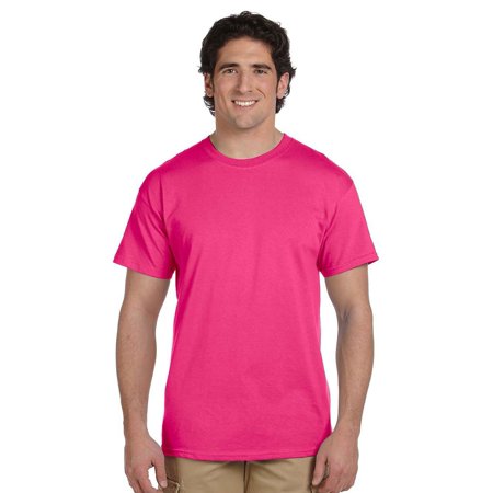 Fruit Of The Loom Youth HD Cotton T-Shirt - 100% Cotton, Cyber Pink, Medium