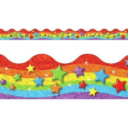 - TREND enterprises, Inc. Rainbow & Stars Terrific Trimmers Classroom Border