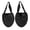 Black, variant on Half-Toe Non-Slip Grip Socks, Breathable Yoga Dance Socks with Anti-Skid Dots, 1Pair