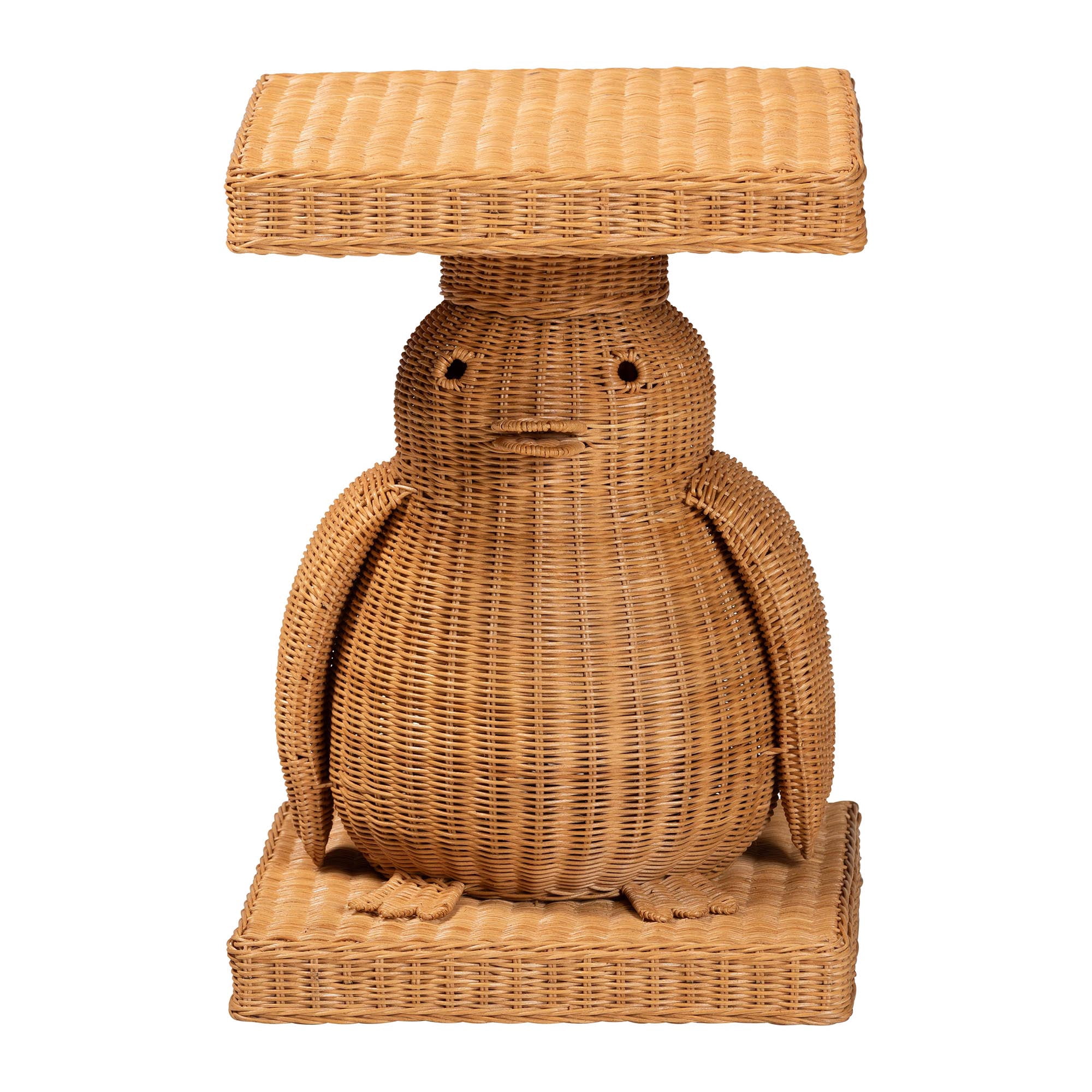 bali & pari Pembroke Boho End Table, Light Honey