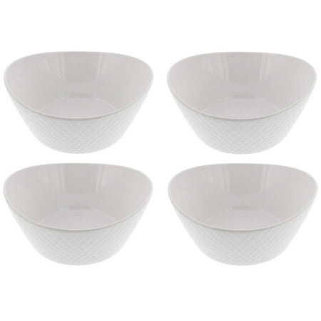 Overandback 4-Piece White Porcelain Serving Bowls, Microwave safe By ... Overandback 4-Piece White Porcelain Serving Bowls, Microwave safe By ...