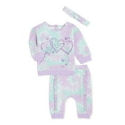 Disney Princess Baby Girls Jogger Set, Sizes 0M-24M