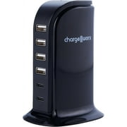 Chargeworx Multiport Fast Charging Tower with 4 USB-A and 2 USB-C Ports, 40W