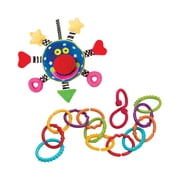 Manhattan Toy Baby Whoozit and Links Baby Travel Toy Accessory Set