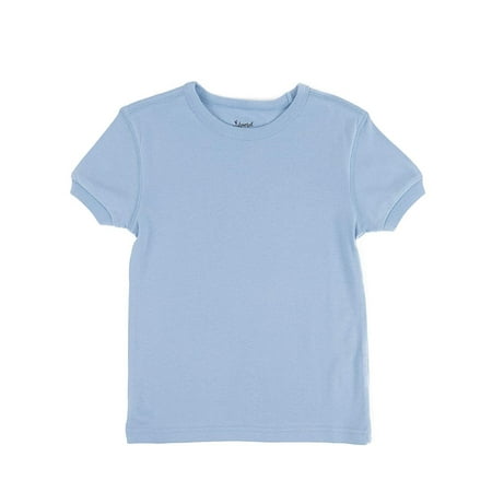 Leveret Short Sleeve Top Boys Girls Kids T-Shirt 100% Cotton (Light ...