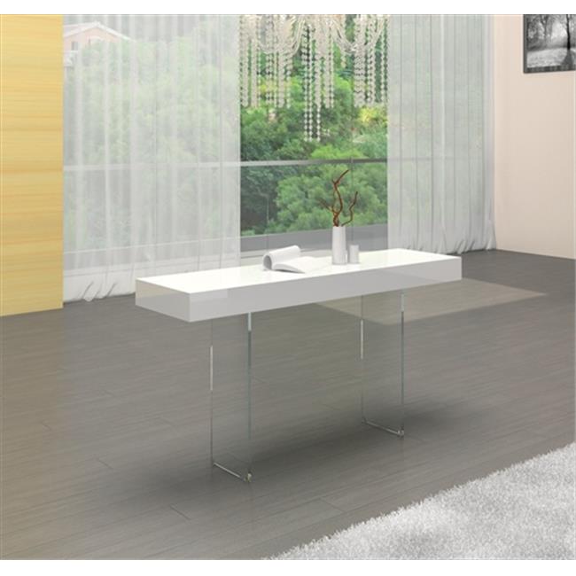 Il Vetro Console Table White High Gloss