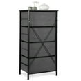 ZENY 4 Drawer Fabric Dresser Storage Tower, Organizer Unit for Bedroom
