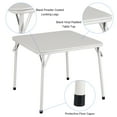 thumbnail image 3 of BouPower Folding Card Table Square and Chairs Set,Collapsible & Portable Table and Chair Set with Comfortable Cushion and Durable Steel Frame for Indoor/Outdoor,Picnic, 3 Piece/5 Piece, 3 of 9