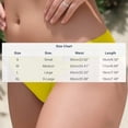 thumbnail image 3 of Qingpeng Women's Seamless Cutout Bikini Bottoms Stretch Breathable Swim Underwear, 3 of 5