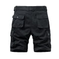thumbnail image 4 of Cargo Shorts for Men Summer Casual Fashion Camo Print Button Closure Straight Leg Knee Length Work Shorts with Pockets, 4 of 4